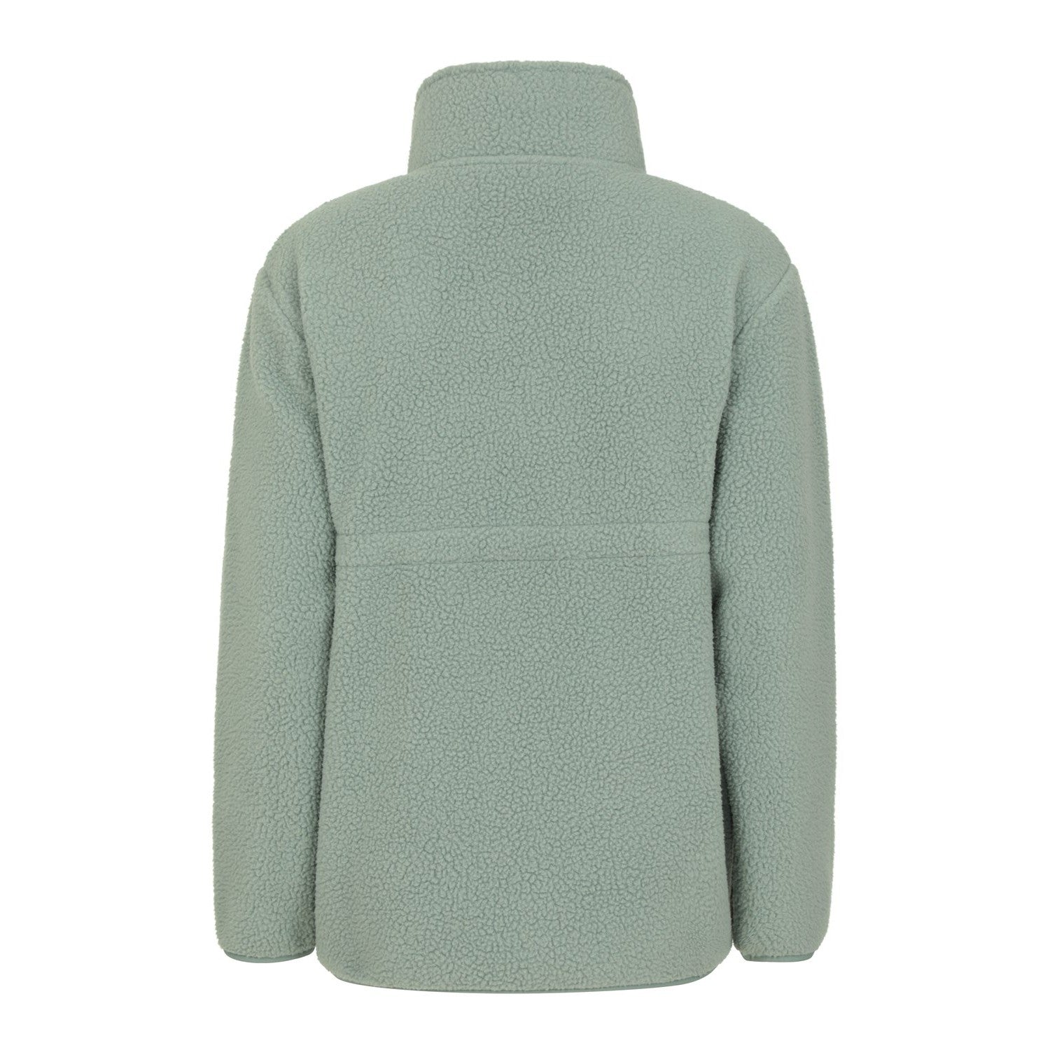 Khaki Green - Back - Mountain Warehouse Womens-Ladies Cosy Sherpa Half Zip Maternity Fleece Top