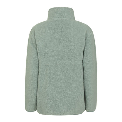 Khaki Green - Back - Mountain Warehouse Womens-Ladies Cosy Sherpa Half Zip Maternity Fleece Top