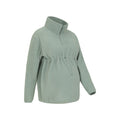 Green - Side - Mountain Warehouse Womens-Ladies Cosy Sherpa Half Zip Maternity Fleece Top
