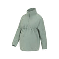 Green - Lifestyle - Mountain Warehouse Womens-Ladies Cosy Sherpa Half Zip Maternity Fleece Top