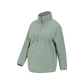 Khaki Green - Lifestyle - Mountain Warehouse Womens-Ladies Cosy Sherpa Half Zip Maternity Fleece Top