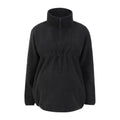 Black - Front - Mountain Warehouse Womens-Ladies Cosy Sherpa Half Zip Maternity Fleece Top
