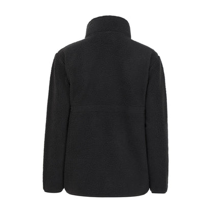Black - Back - Mountain Warehouse Womens-Ladies Cosy Sherpa Half Zip Maternity Fleece Top