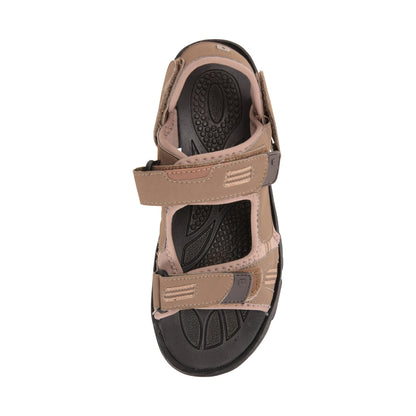 Brown - Pack Shot - Mountain Warehouse Mens Z4 Synthetic Suede Sandals
