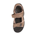 Brown - Pack Shot - Mountain Warehouse Mens Z4 Synthetic Suede Sandals
