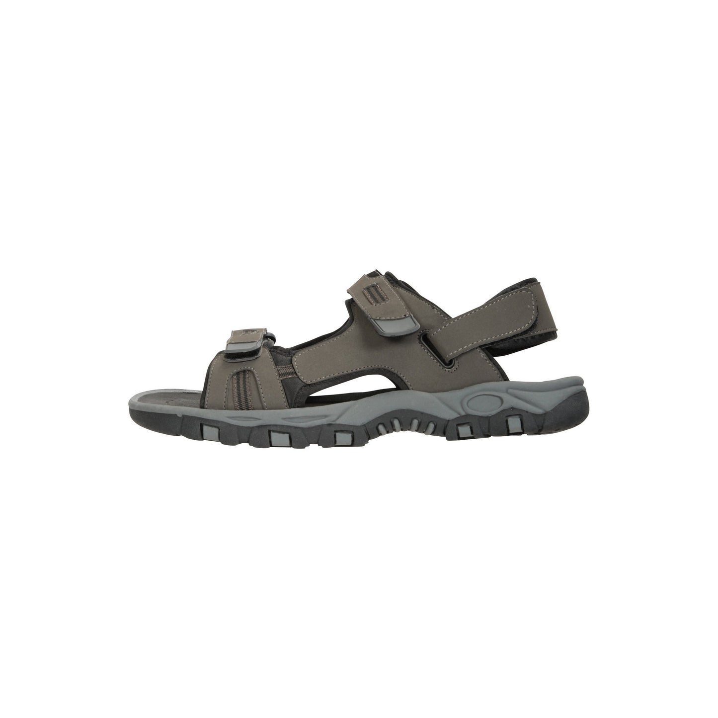 Black - Side - Mountain Warehouse Mens Z4 Synthetic Suede Sandals