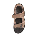 Brown - Side - Mountain Warehouse Mens Z4 Synthetic Suede Sandals