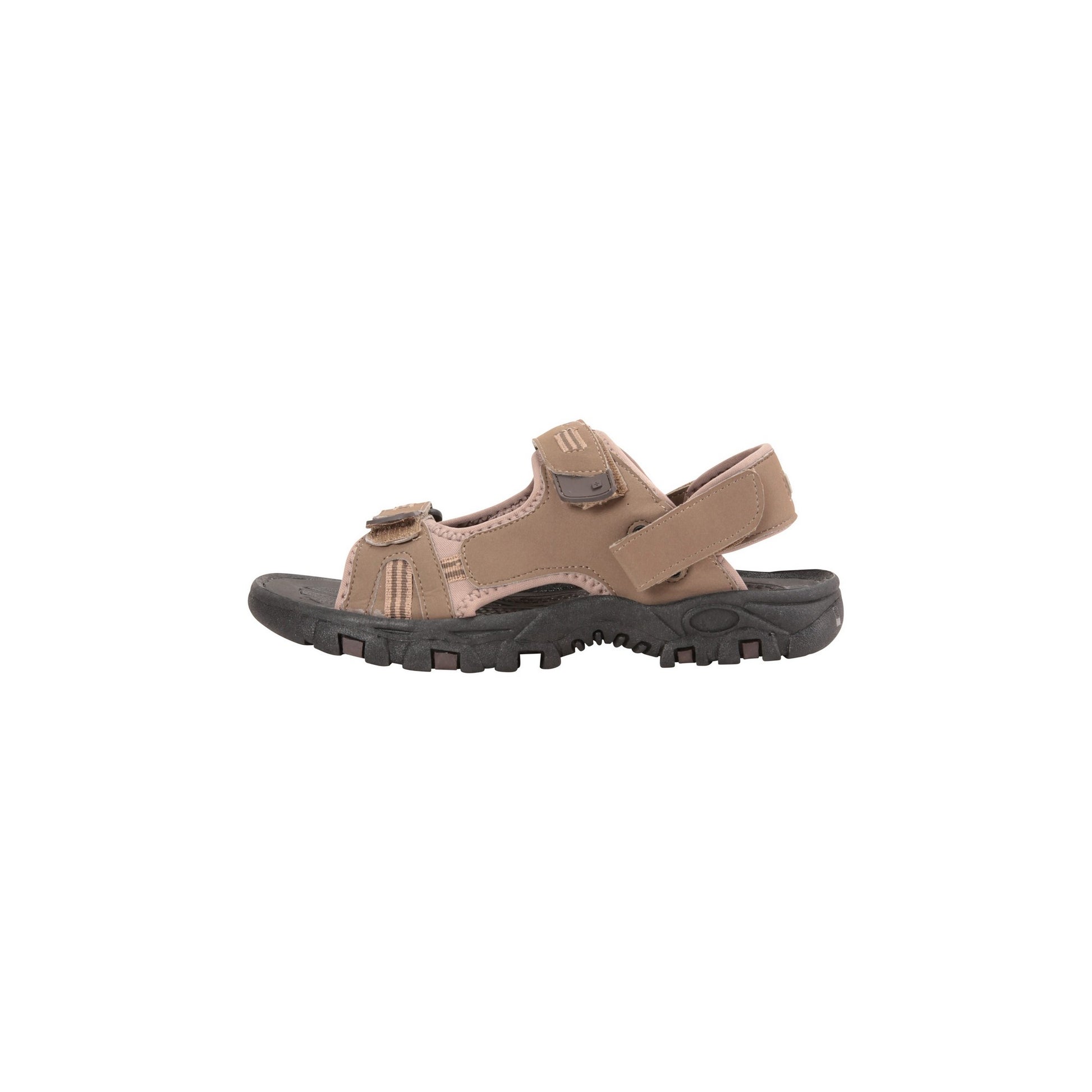 Brown - Side - Mountain Warehouse Mens Z4 Synthetic Suede Sandals