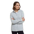 Grey - Close up - Mountain Warehouse Womens-Ladies Nevis Full Zip Hoodie