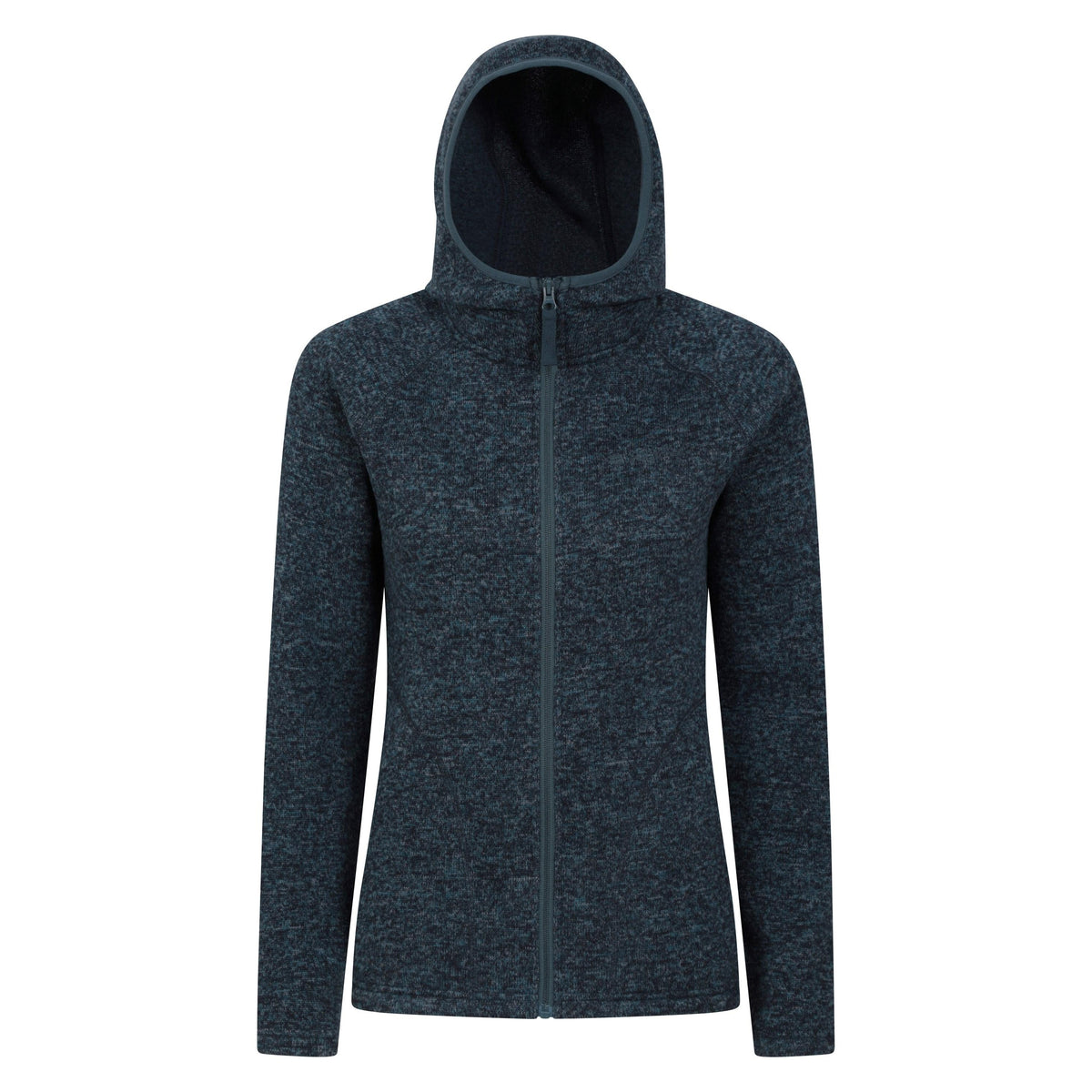 Dark Blue - Front - Mountain Warehouse Womens-Ladies Nevis Full Zip Hoodie