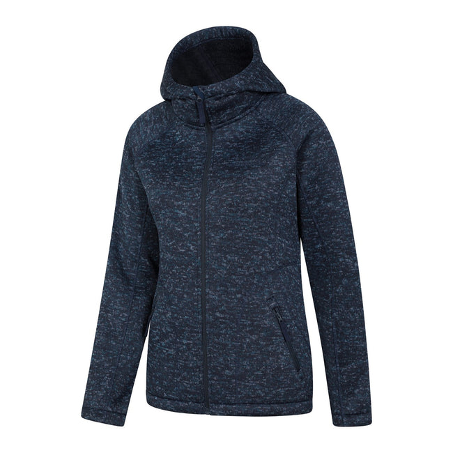 Dark Blue - Side - Mountain Warehouse Womens-Ladies Nevis Full Zip Hoodie
