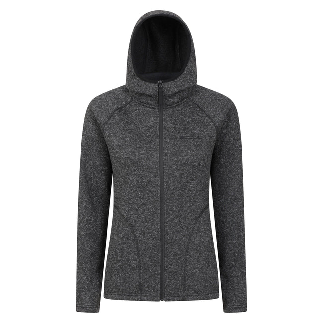 Black - Front - Mountain Warehouse Womens-Ladies Nevis Full Zip Hoodie