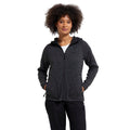 Black - Front - Mountain Warehouse Womens-Ladies Nevis Full Zip Hoodie