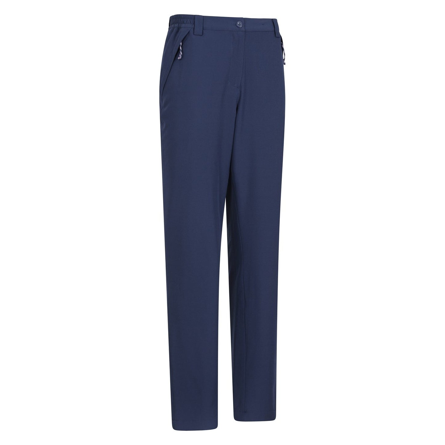 Navy - Side - Mountain Warehouse Womens-Ladies Arctic Stretch Fleece Lined Hiking Trousers