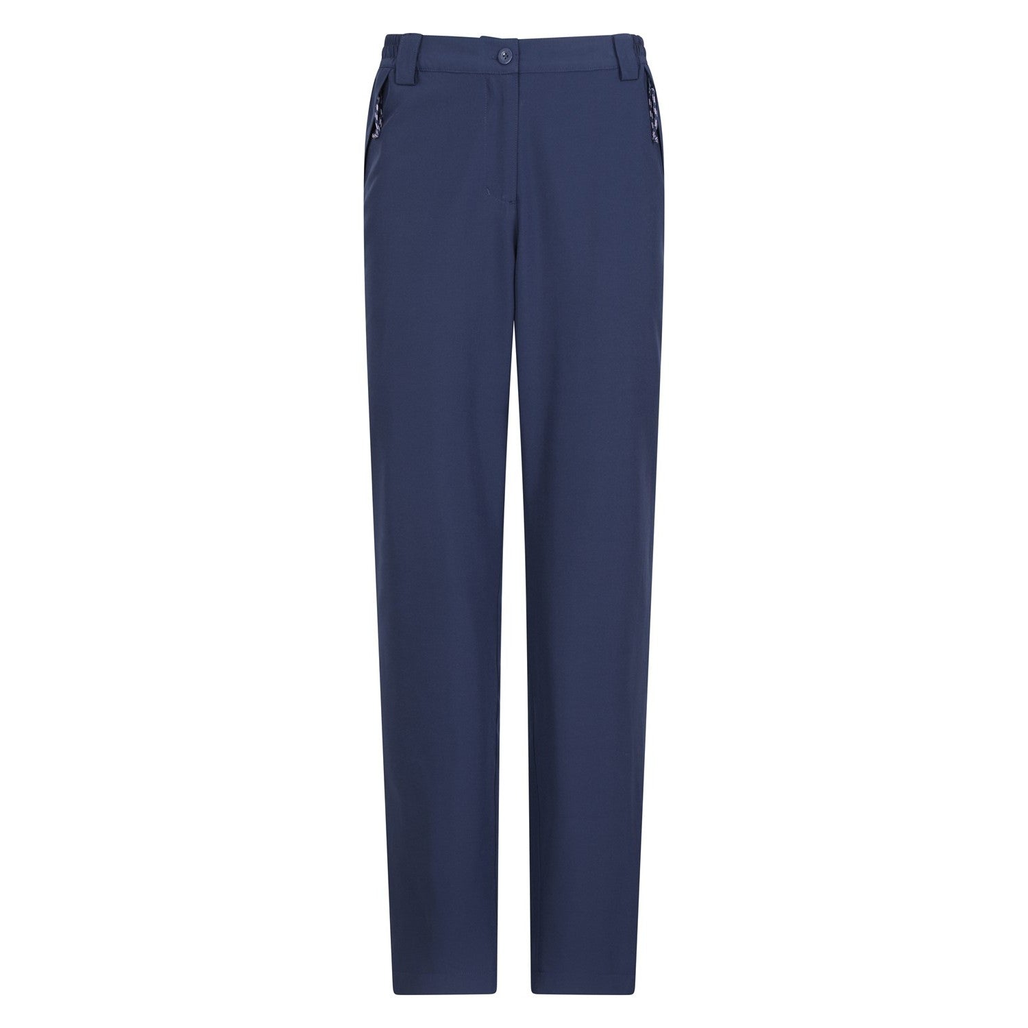 Navy - Front - Mountain Warehouse Womens-Ladies Arctic Stretch Fleece Lined Hiking Trousers
