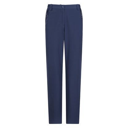 Navy - Front - Mountain Warehouse Womens-Ladies Arctic Stretch Fleece Lined Hiking Trousers