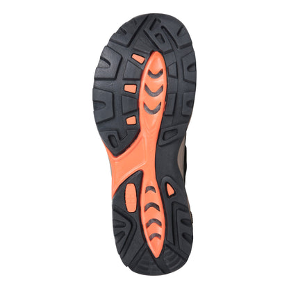 Khaki Green - Close up - Mountain Warehouse Mens Rift Drainage Sandals