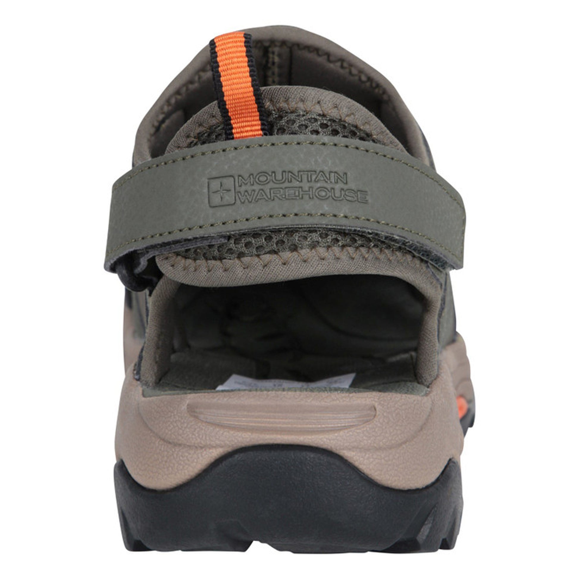 Khaki Green - Back - Mountain Warehouse Mens Rift Drainage Sandals