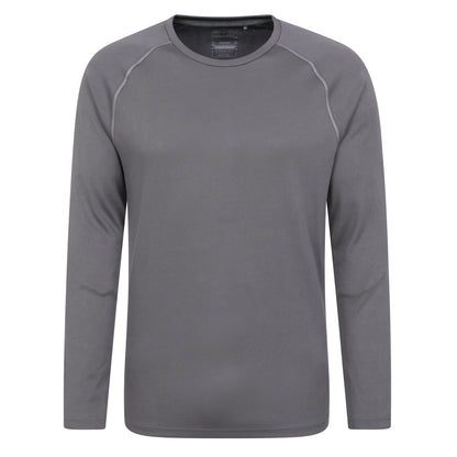 Dark Khaki - Front - Mountain Warehouse Mens Endurance Long-Sleeved T-Shirt