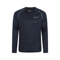 Navy - Front - Mountain Warehouse Mens Endurance Long-Sleeved T-Shirt