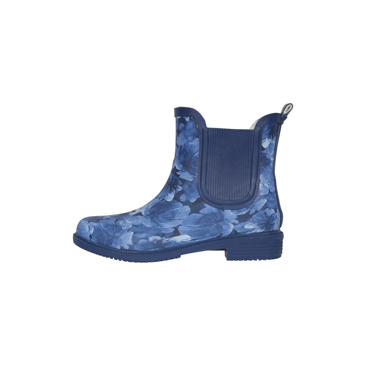 Dark Blue - Side - Mountain Warehouse Womens-Ladies Floral Rubber Wellington Boots