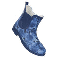 Dark Blue - Front - Mountain Warehouse Womens-Ladies Floral Rubber Wellington Boots