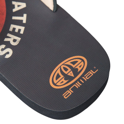 Bright Orange - Pack Shot - Animal Mens Jekyl Recycled Flip Flops