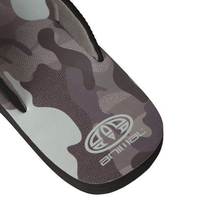 Medium Grey - Pack Shot - Animal Mens Jekyl Recycled Flip Flops