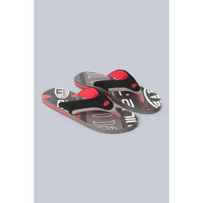 Dark Grey - Front - Animal Mens Jekyl Recycled Flip Flops