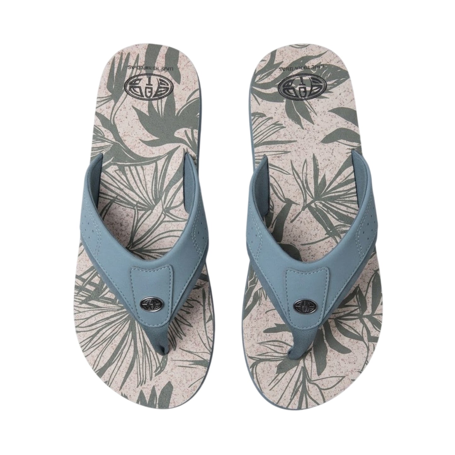 Pale Green - Back - Animal Mens Jekyl Recycled Flip Flops