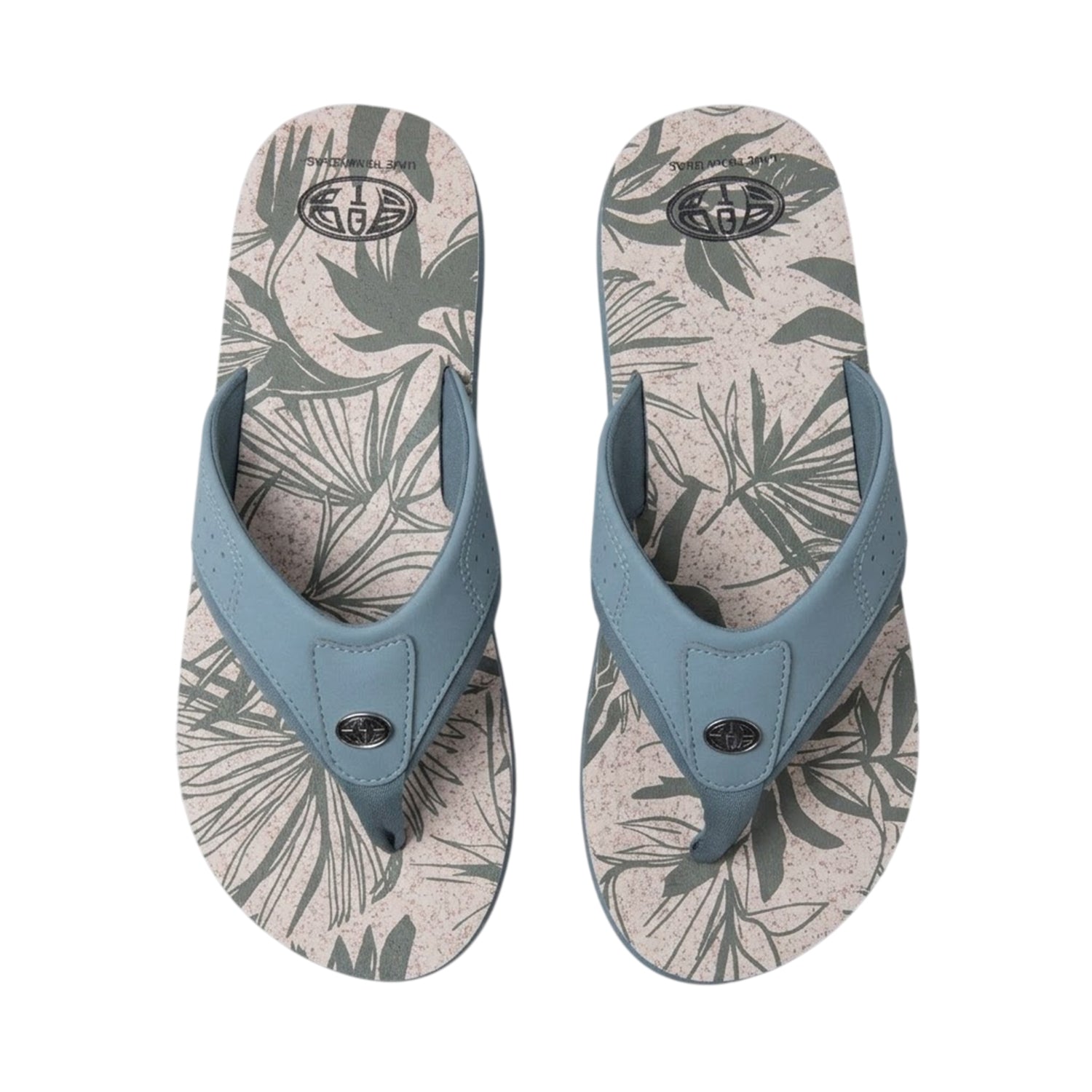 Pale Green - Back - Animal Mens Jekyl Recycled Flip Flops