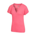 Pink - Back - Mountain Warehouse Womens-Ladies Skye Slub T-Shirt