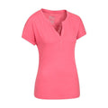 Pink - Side - Mountain Warehouse Womens-Ladies Skye Slub T-Shirt