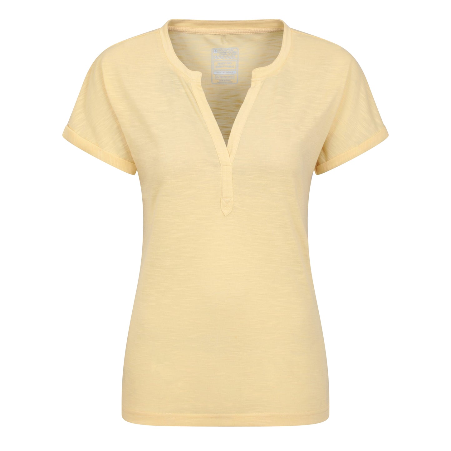 Lemon - Front - Mountain Warehouse Womens-Ladies Skye Slub T-Shirt