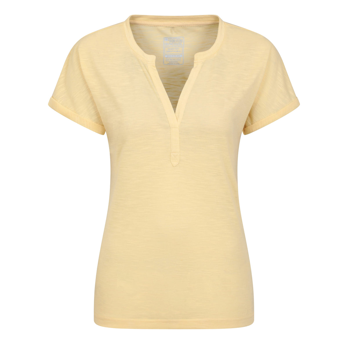 Lemon - Front - Mountain Warehouse Womens-Ladies Skye Slub T-Shirt