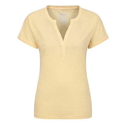 Lemon - Front - Mountain Warehouse Womens-Ladies Skye Slub T-Shirt