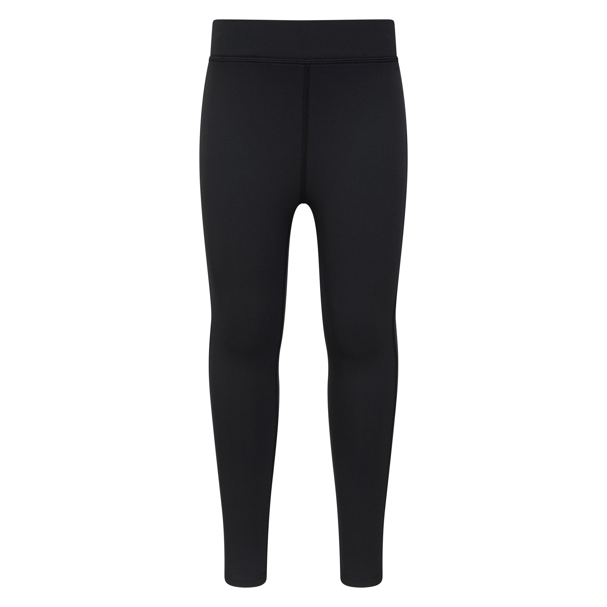 Black - Front - Mountain Warehouse Girls Flick Flack Soft Touch Leggings