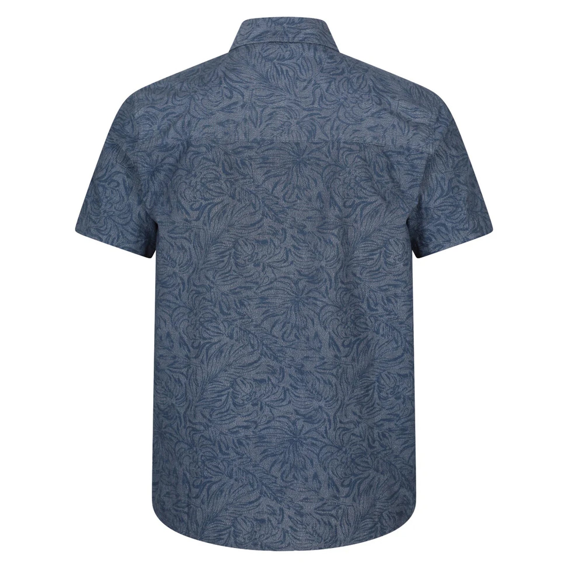 Pale Blue - Back - Mountain Warehouse Mens Tropical Short-Sleeved Shirt