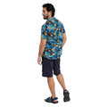 Blue - Side - Mountain Warehouse Mens Tropical Short-Sleeved Shirt