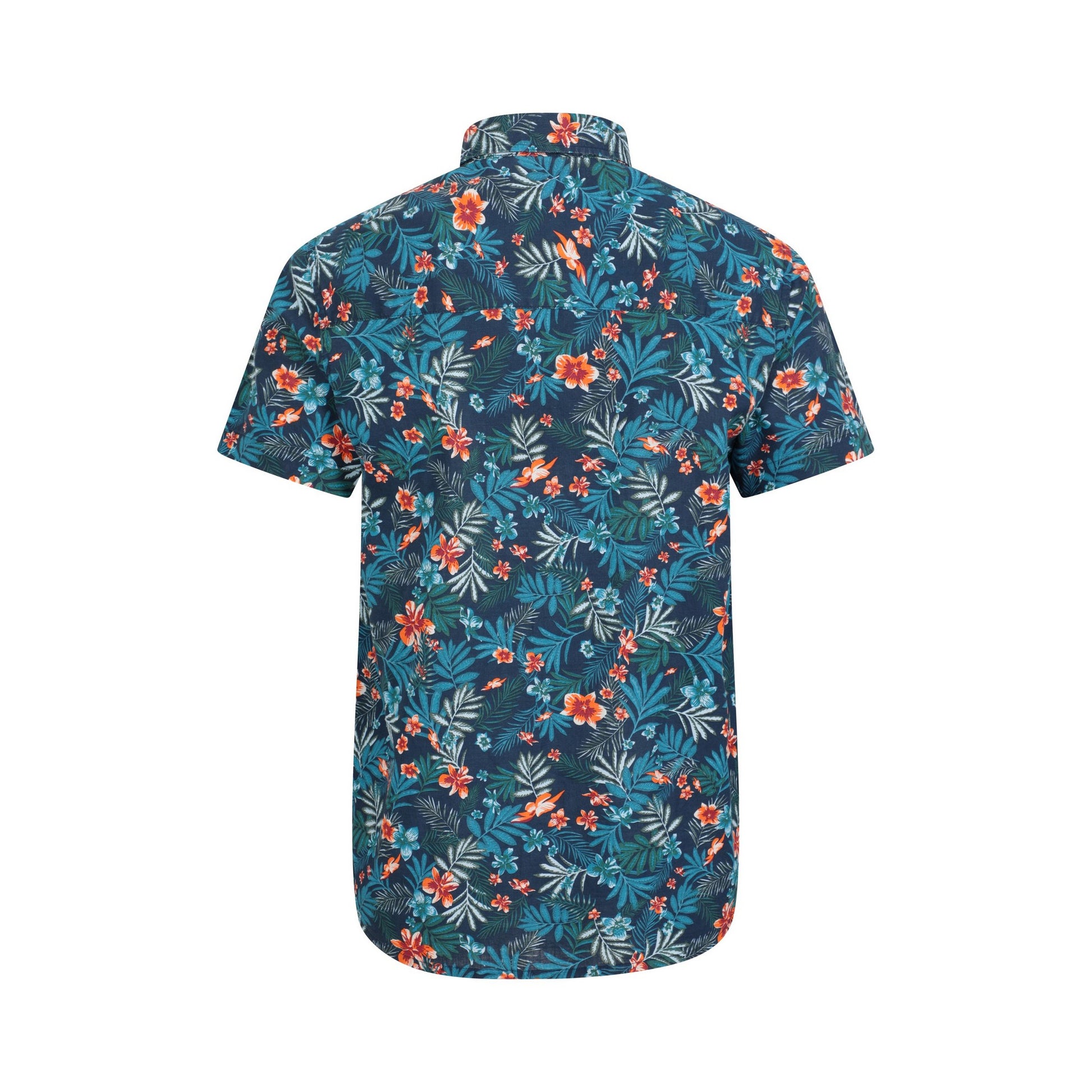 Navy - Back - Mountain Warehouse Mens Tropical Short-Sleeved Shirt