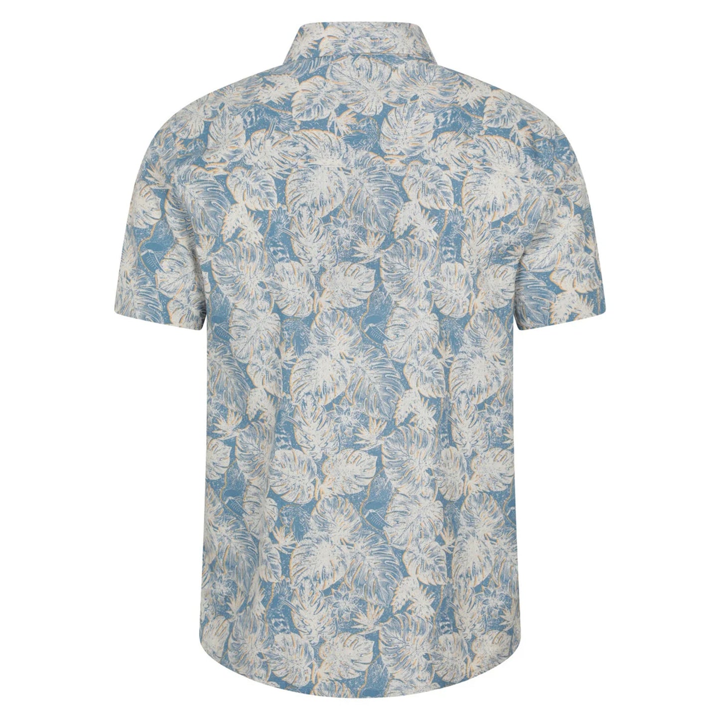 Bright Blue - Back - Mountain Warehouse Mens Tropical Short-Sleeved Shirt
