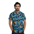 Blue - Front - Mountain Warehouse Mens Tropical Short-Sleeved Shirt