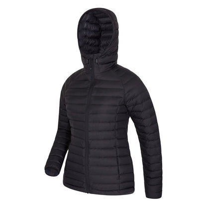 Black - Back - Mountain Warehouse Womens-Ladies Horizon Down Filled Padded Jacket