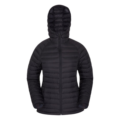 Black - Front - Mountain Warehouse Womens-Ladies Horizon Down Filled Padded Jacket