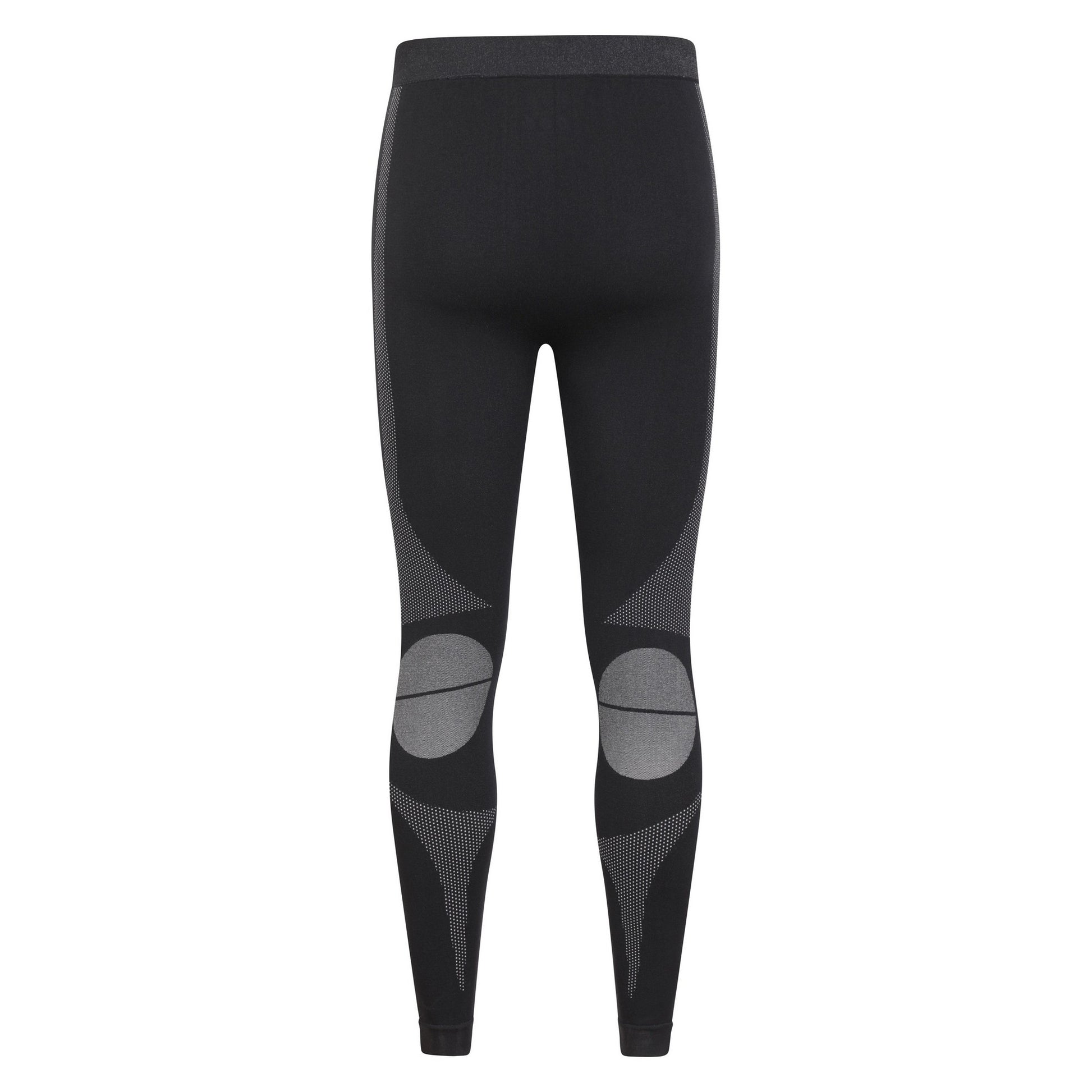 Black - Back - Mountain Warehouse Mens Quiver II Seamless Base Layer Bottoms
