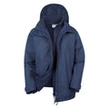 Navy - Pack Shot - Mountain Warehouse Womens-Ladies Fell 3 in 1 Water Resistant Jacket