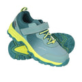 Green - Pack Shot - Mountain Warehouse Childrens-Kids Active Softshell Waterproof Walking Shoes