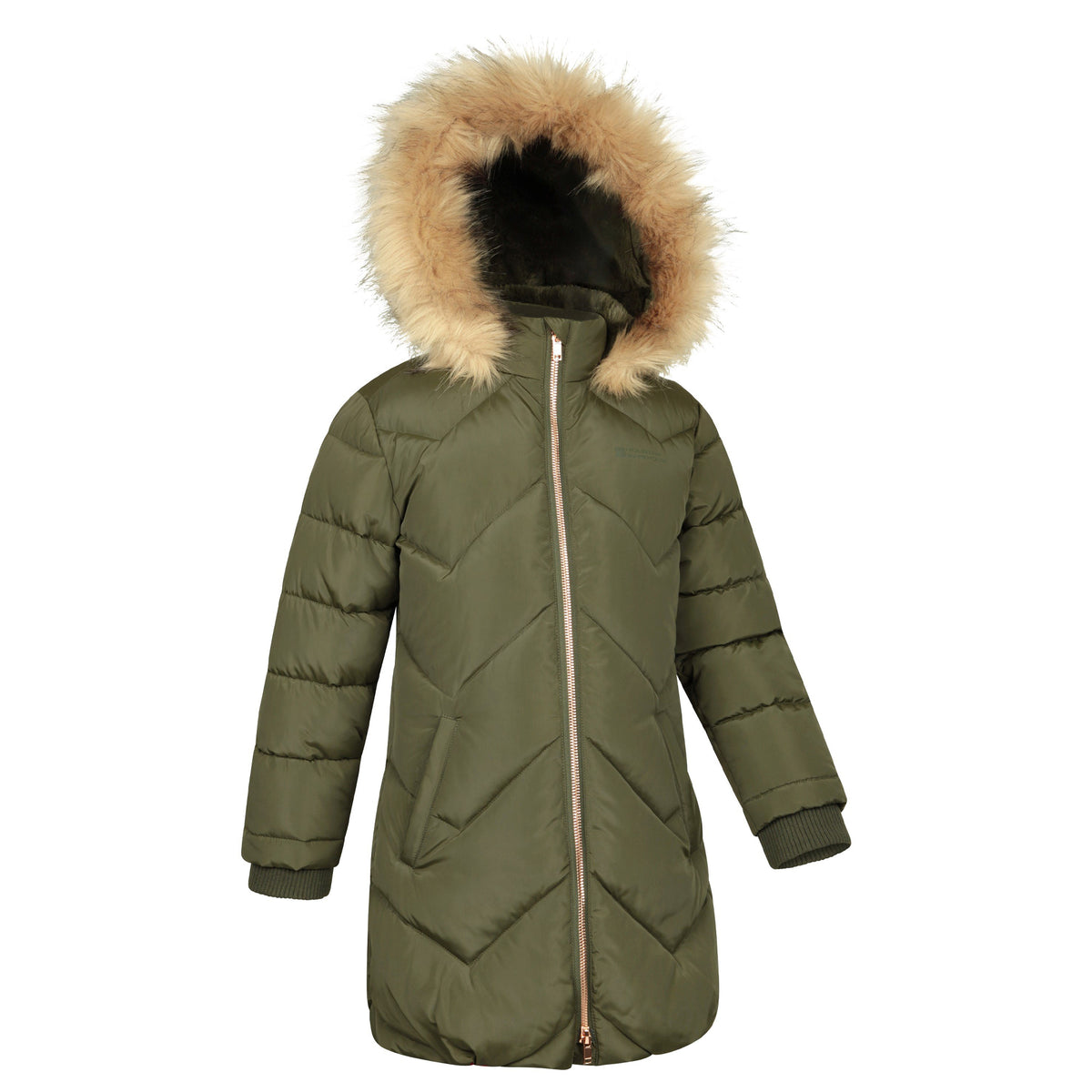 Dark Khaki - Lifestyle - Mountain Warehouse Childrens-Kids Galaxy Water Resistant Padded Jacket