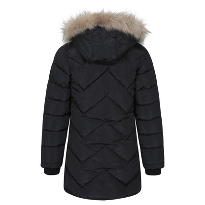 Black - Front - Mountain Warehouse Childrens-Kids Galaxy Water Resistant Padded Jacket