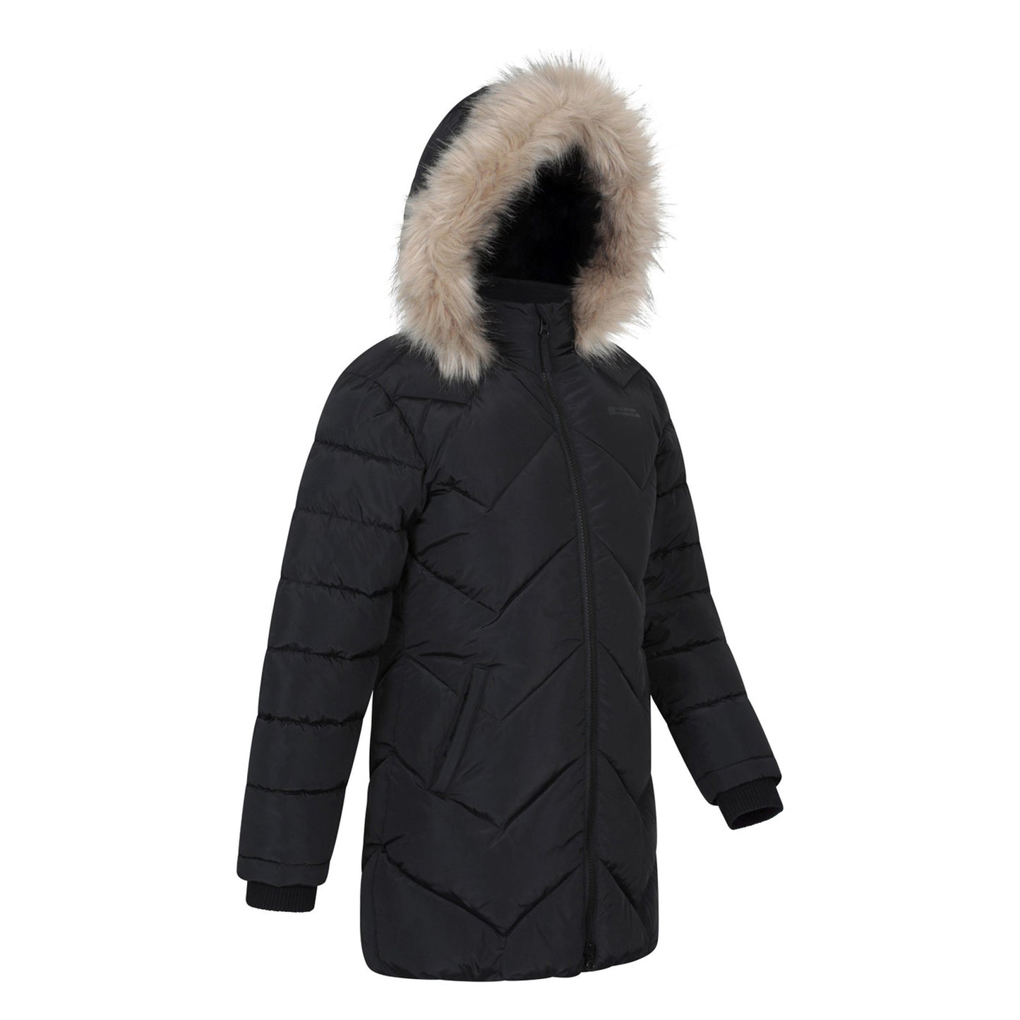 Black - Back - Mountain Warehouse Childrens-Kids Galaxy Water Resistant Padded Jacket